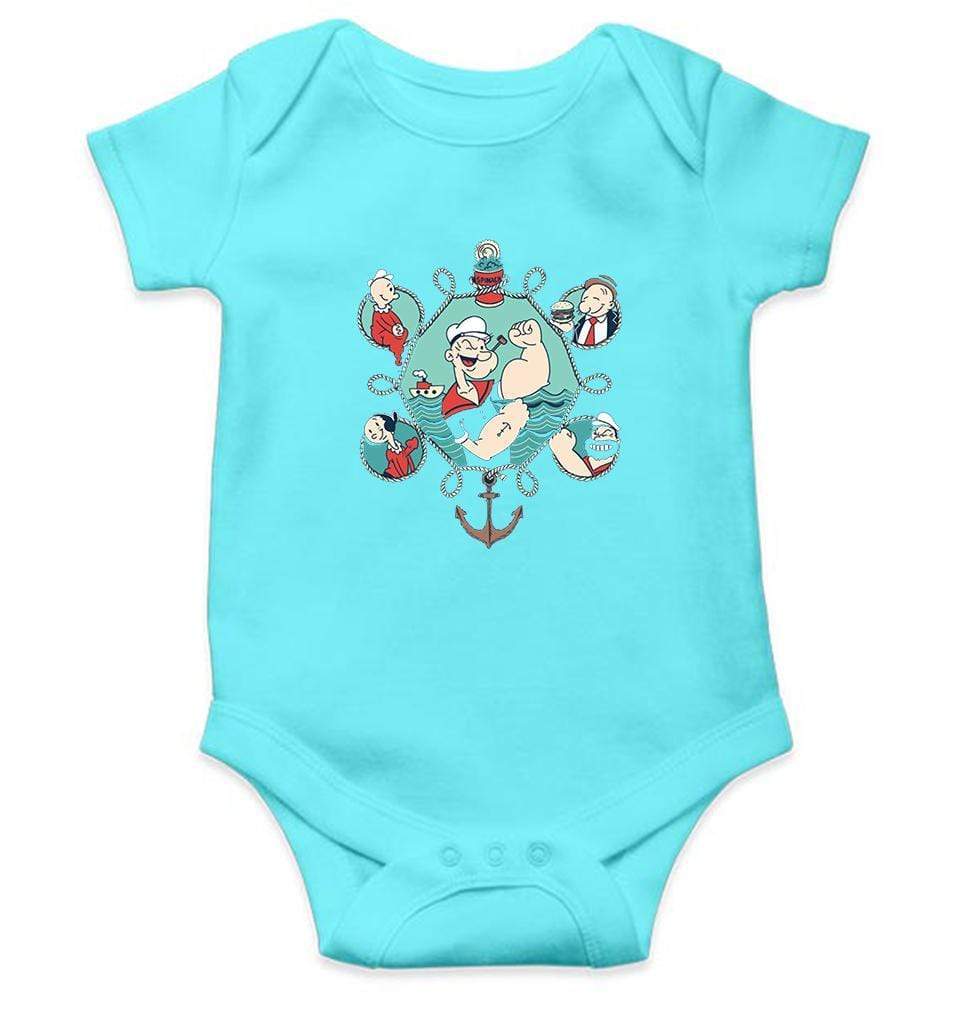 Popeye Rompers for Baby Girl- FunkyTradition FunkyTradition