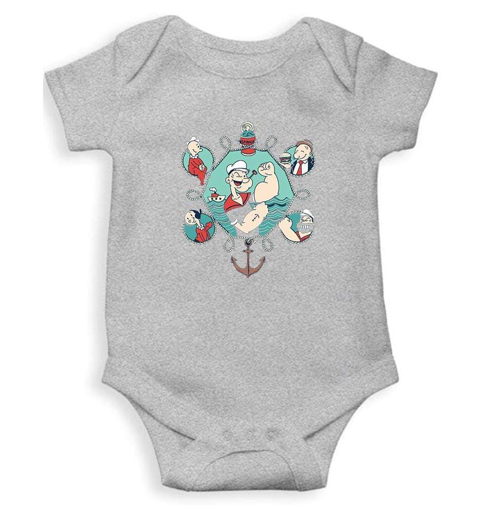 Popeye Rompers for Baby Girl- FunkyTradition FunkyTradition