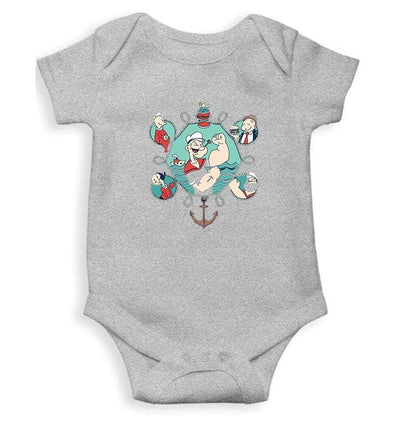 Popeye Rompers for Baby Girl- FunkyTradition FunkyTradition