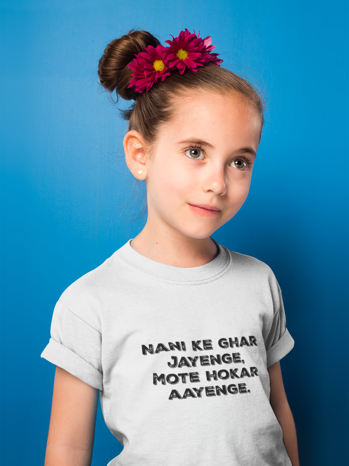 Nani Ke Ghar Jayege Half Sleeves T-Shirt For Girls -FunkyTeesClub