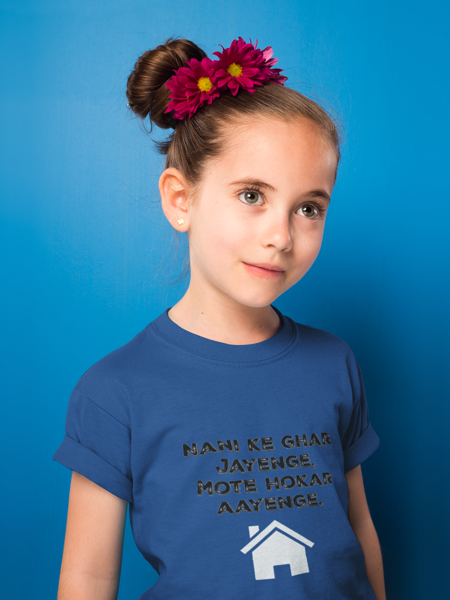 Nani Ke Ghar Jayege Half Sleeves T-Shirt For Girls -FunkyTeesClub