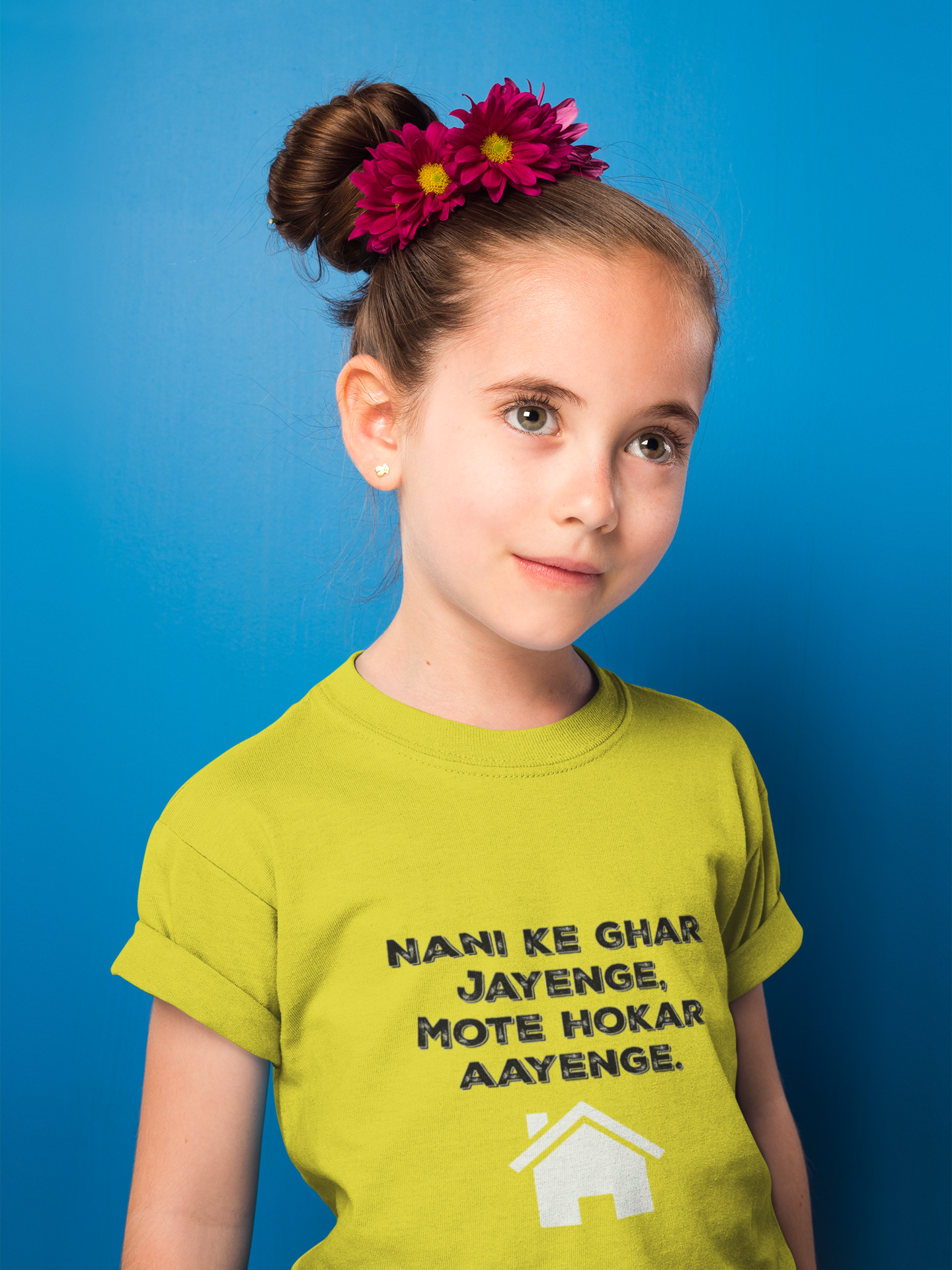 Nani Ke Ghar Jayege Half Sleeves T-Shirt For Girls -FunkyTeesClub