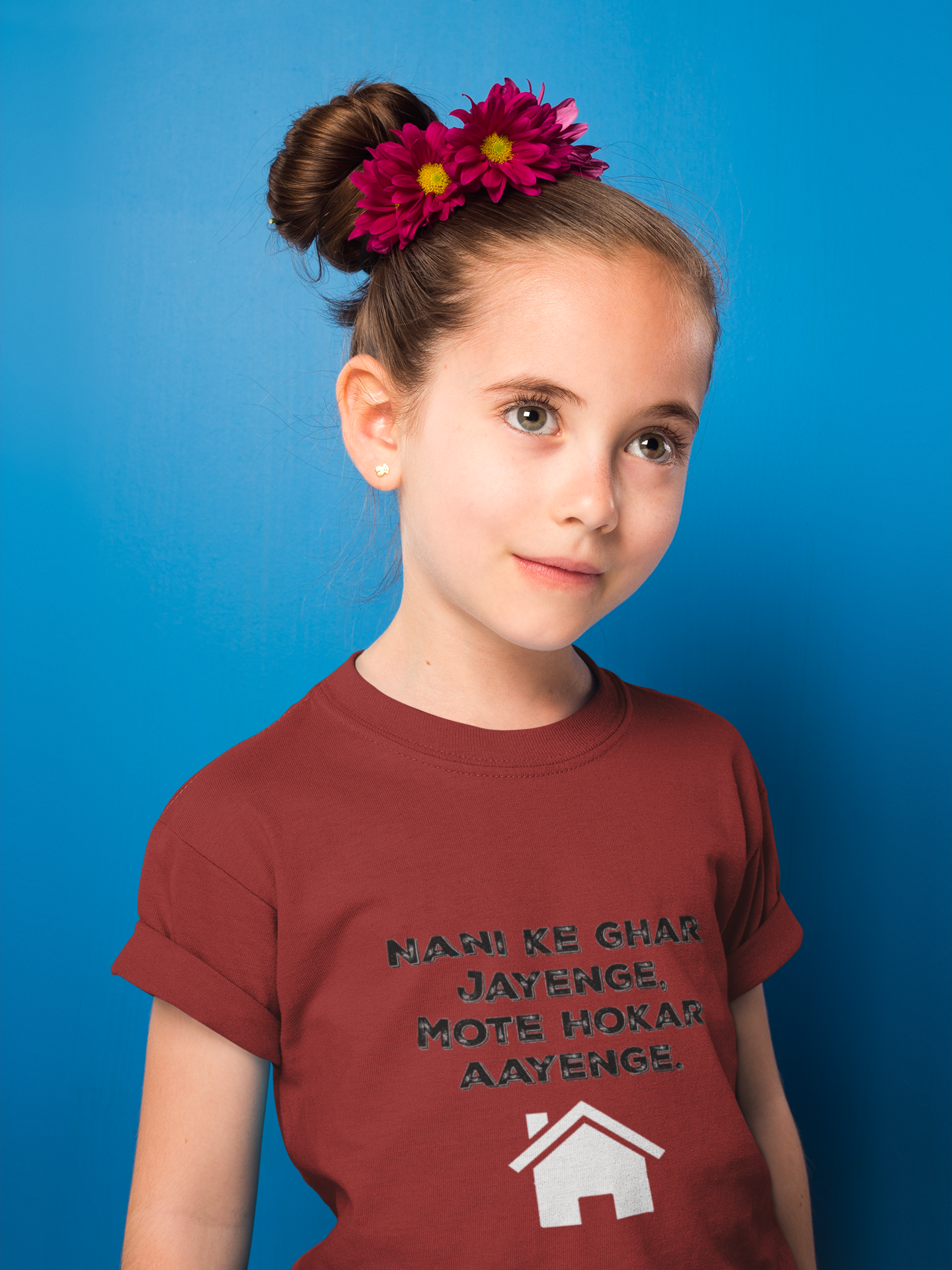 Nani Ke Ghar Jayege Half Sleeves T-Shirt For Girls -FunkyTeesClub