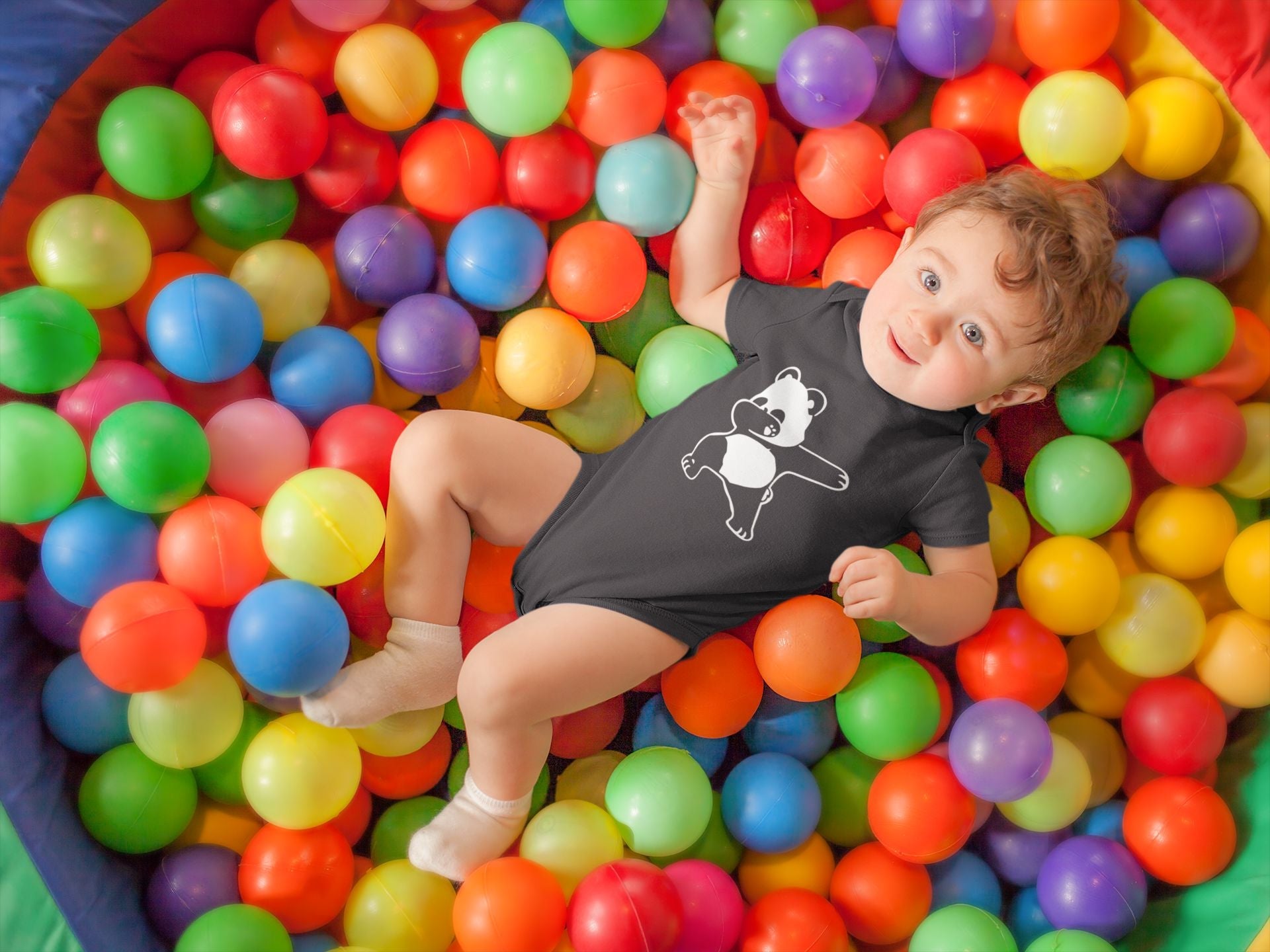 Panda Rompers for Baby Boy- FunkyTeesClub