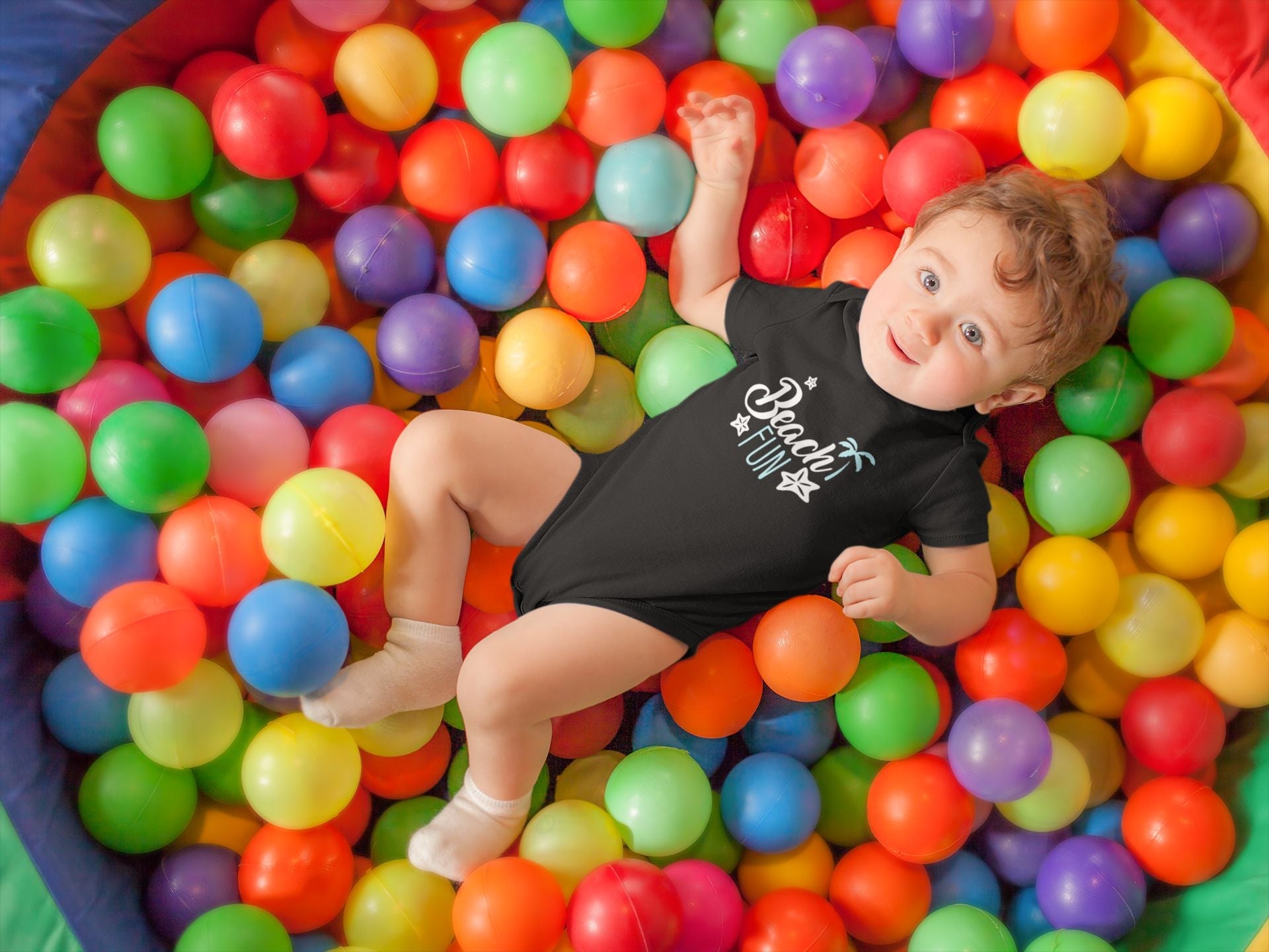 Beach Fun Rompers for Baby Boy- FunkyTeesClub