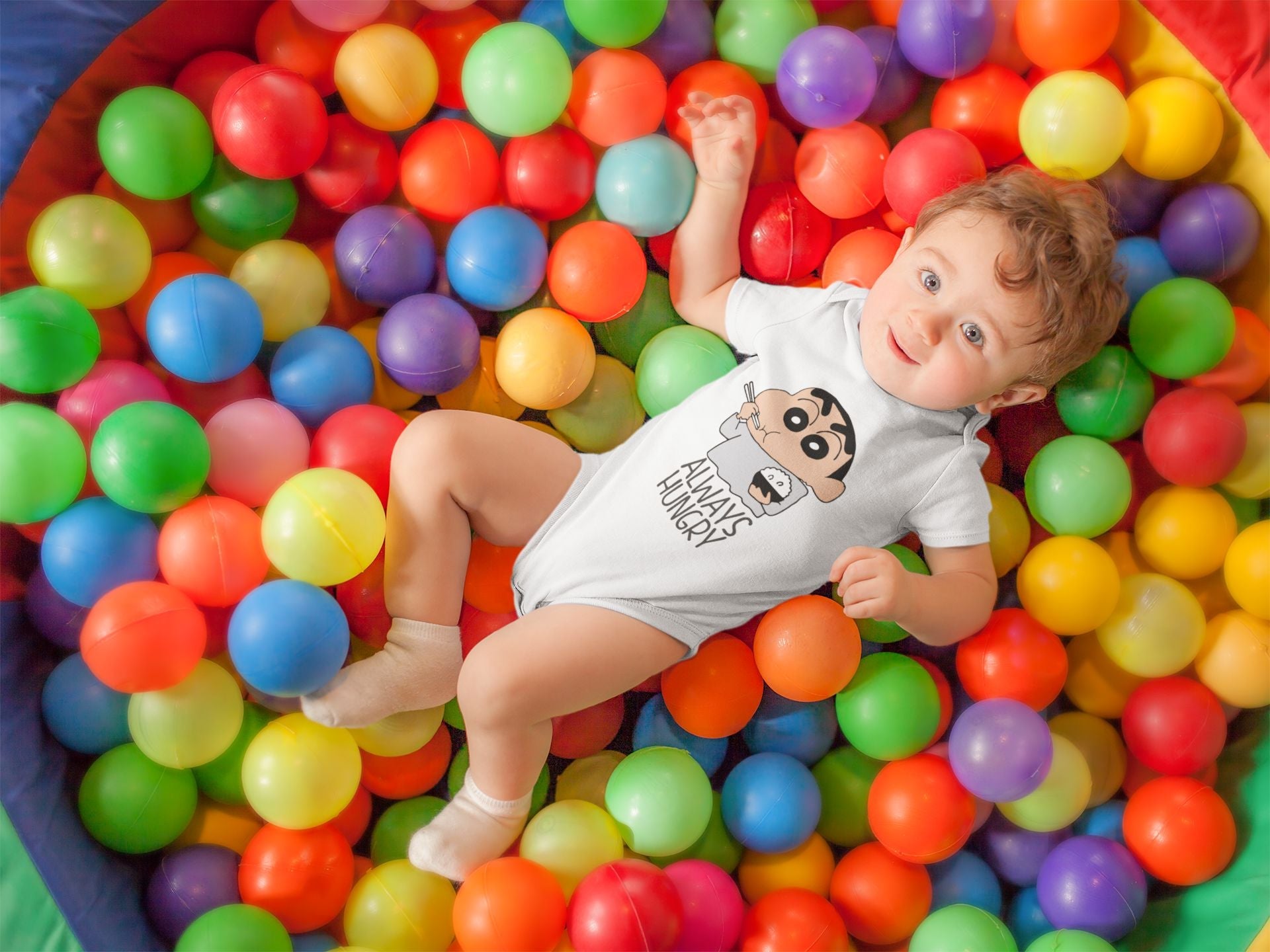 Always Hungry Rompers for Baby Boy- FunkyTeesClub