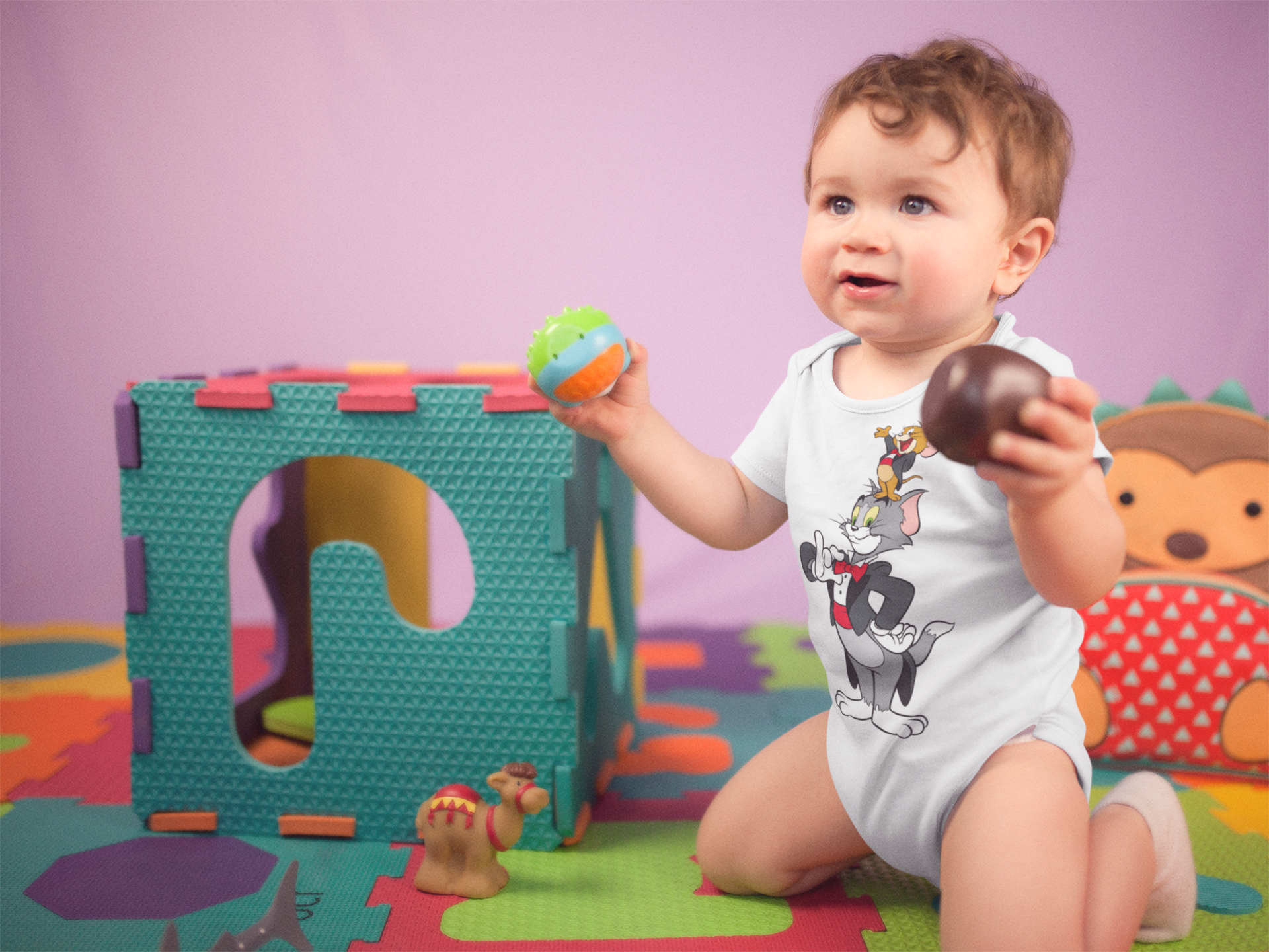 Cute Cartoon Rompers for Baby Boy -FunkyTeesClub