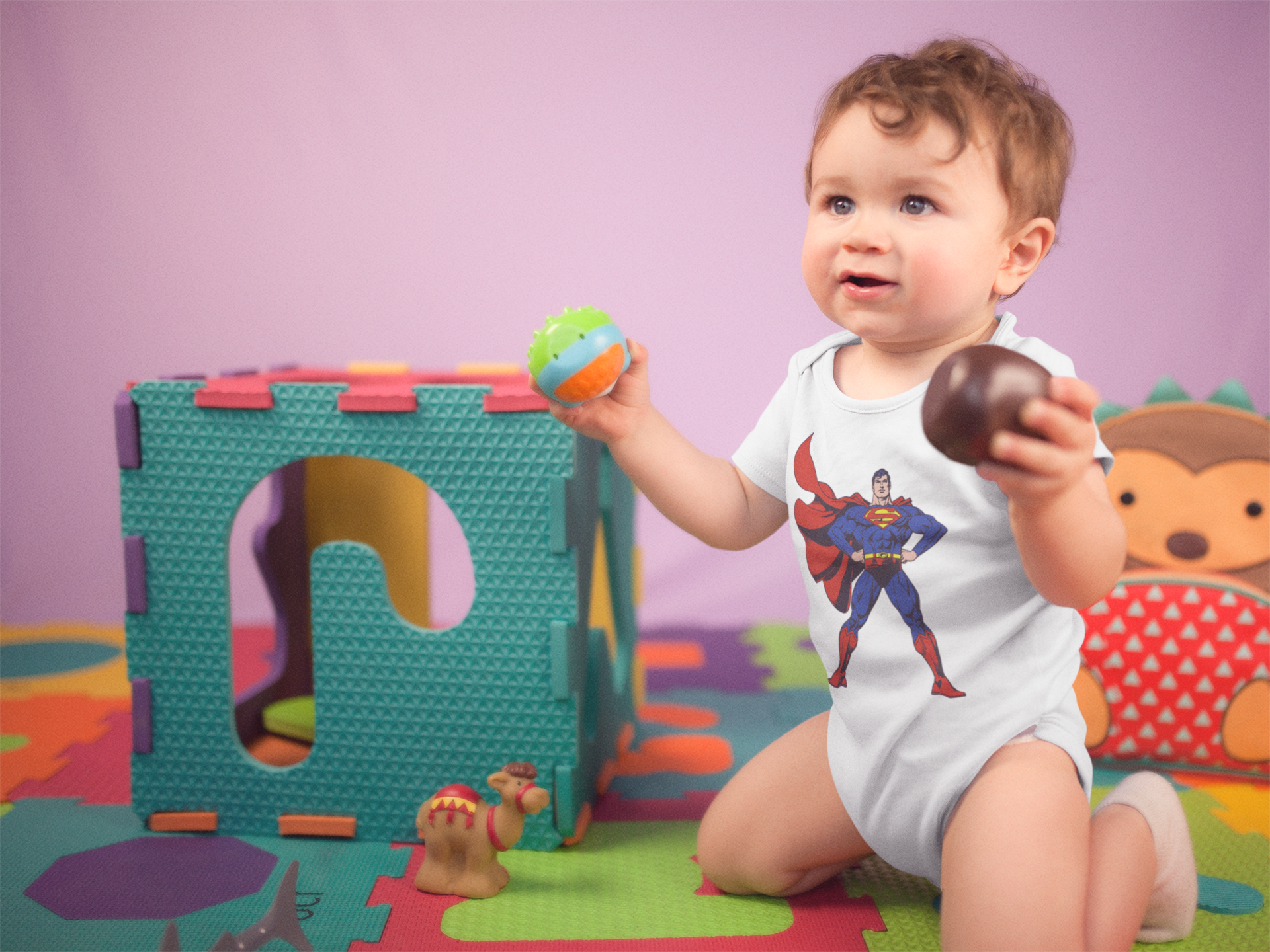 Superhero  Rompers for Baby Boy -FunkyTeesClub