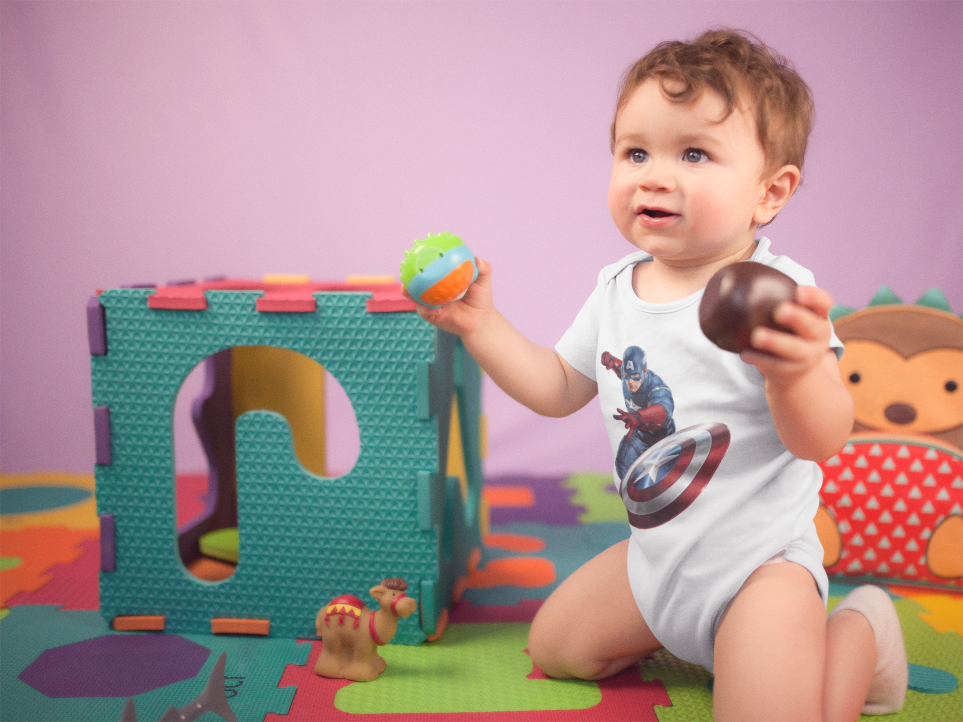 Superhero Rompers for Baby Boy -FunkyTeesClub