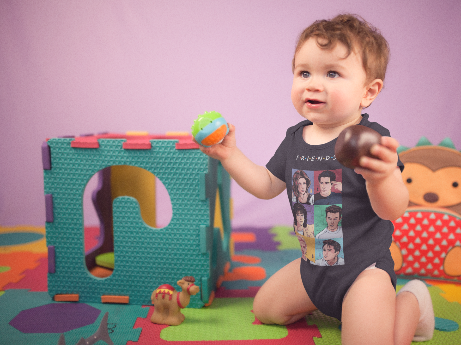 Friends Web Series Rompers for Baby Boy- FunkyTeesClub