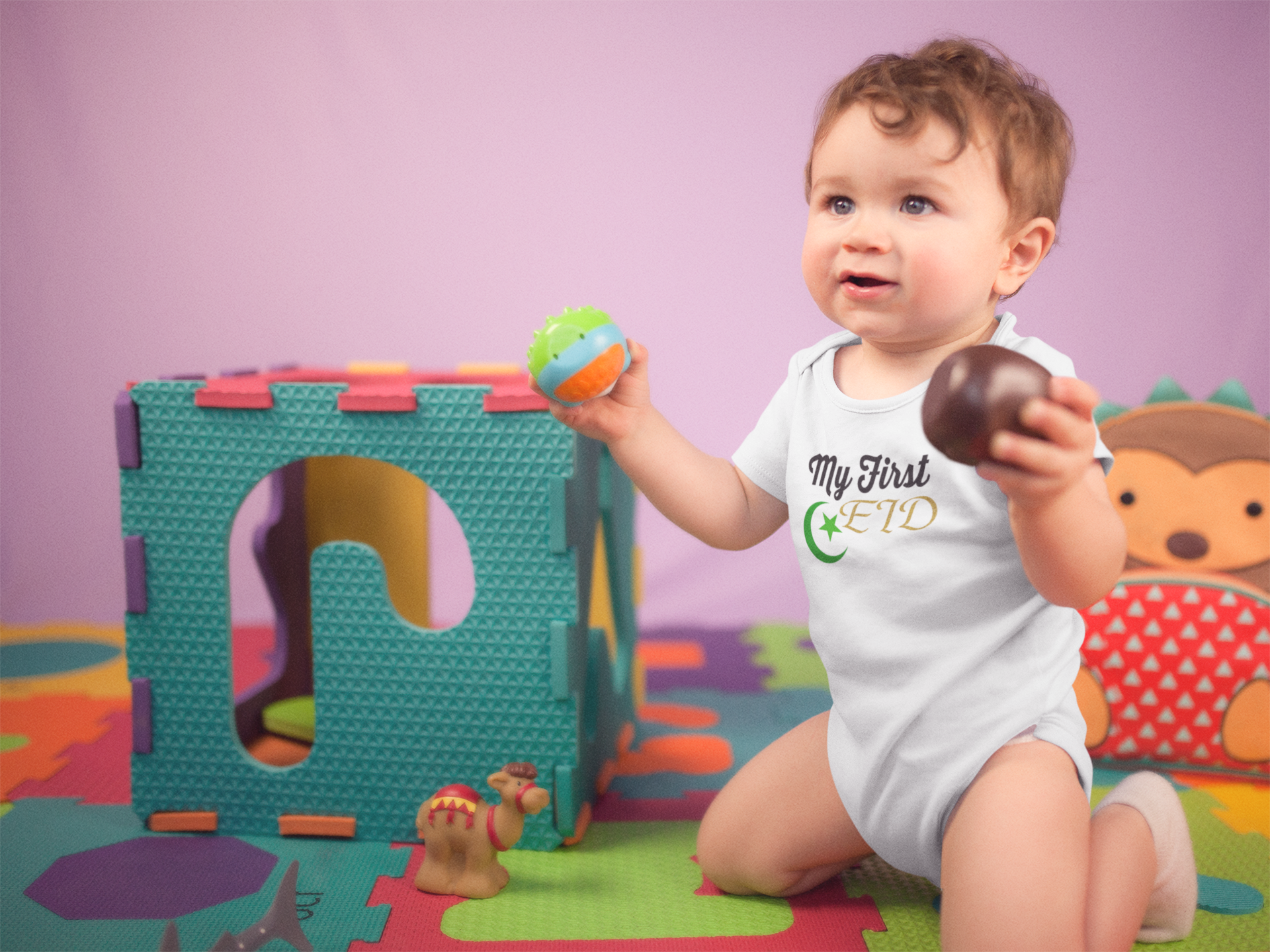 My 1st Eid Rompers for Baby Boy- FunkyTeesClub