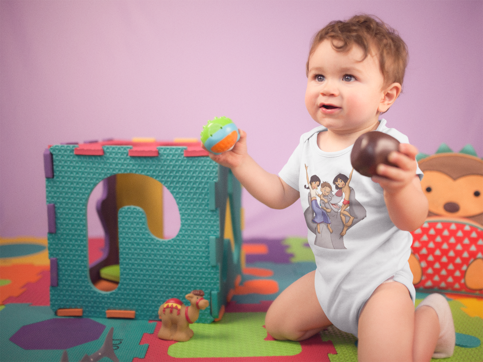 Cute Cartoon Rompers for Baby Boy -FunkyTeesClub