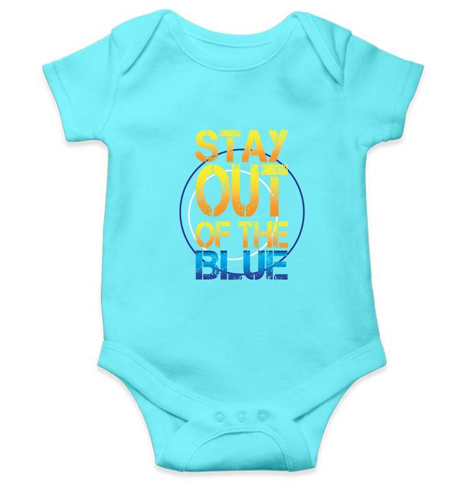 PUBG Stay Out Of The Blue Rompers for Baby Girl- FunkyTradition FunkyTradition