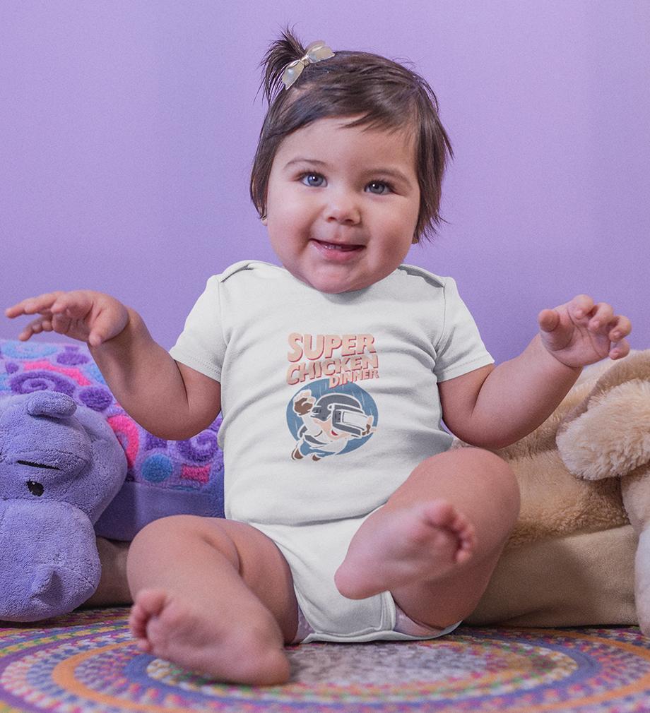 PUBG Super Chicken Dinner Rompers for Baby Girl- FunkyTradition FunkyTradition