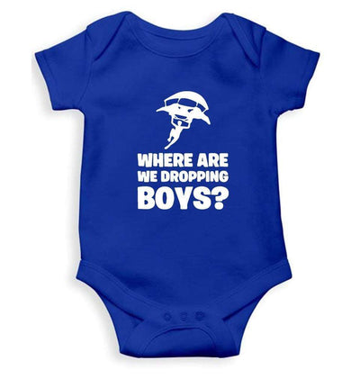 PUBG Where Are We Dropping Boys Rompers for Baby Boy- FunkyTradition FunkyTradition