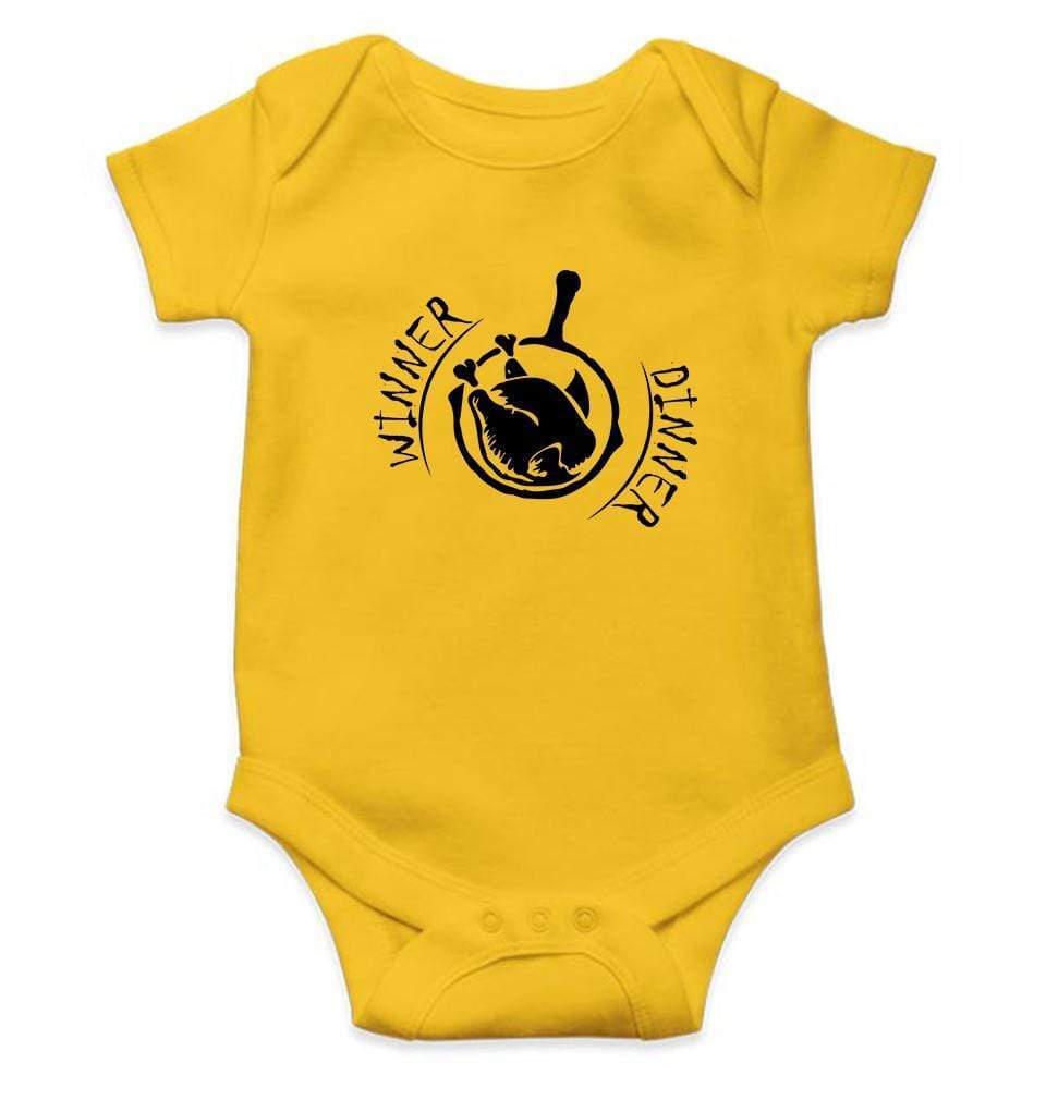 PUBG Winner Dinner Rompers for Baby Girl- FunkyTradition FunkyTradition