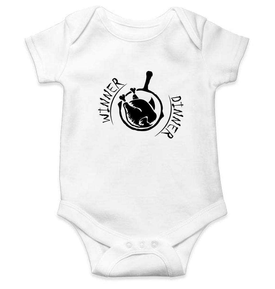 PUBG Winner Dinner Rompers for Baby Girl- FunkyTradition FunkyTradition