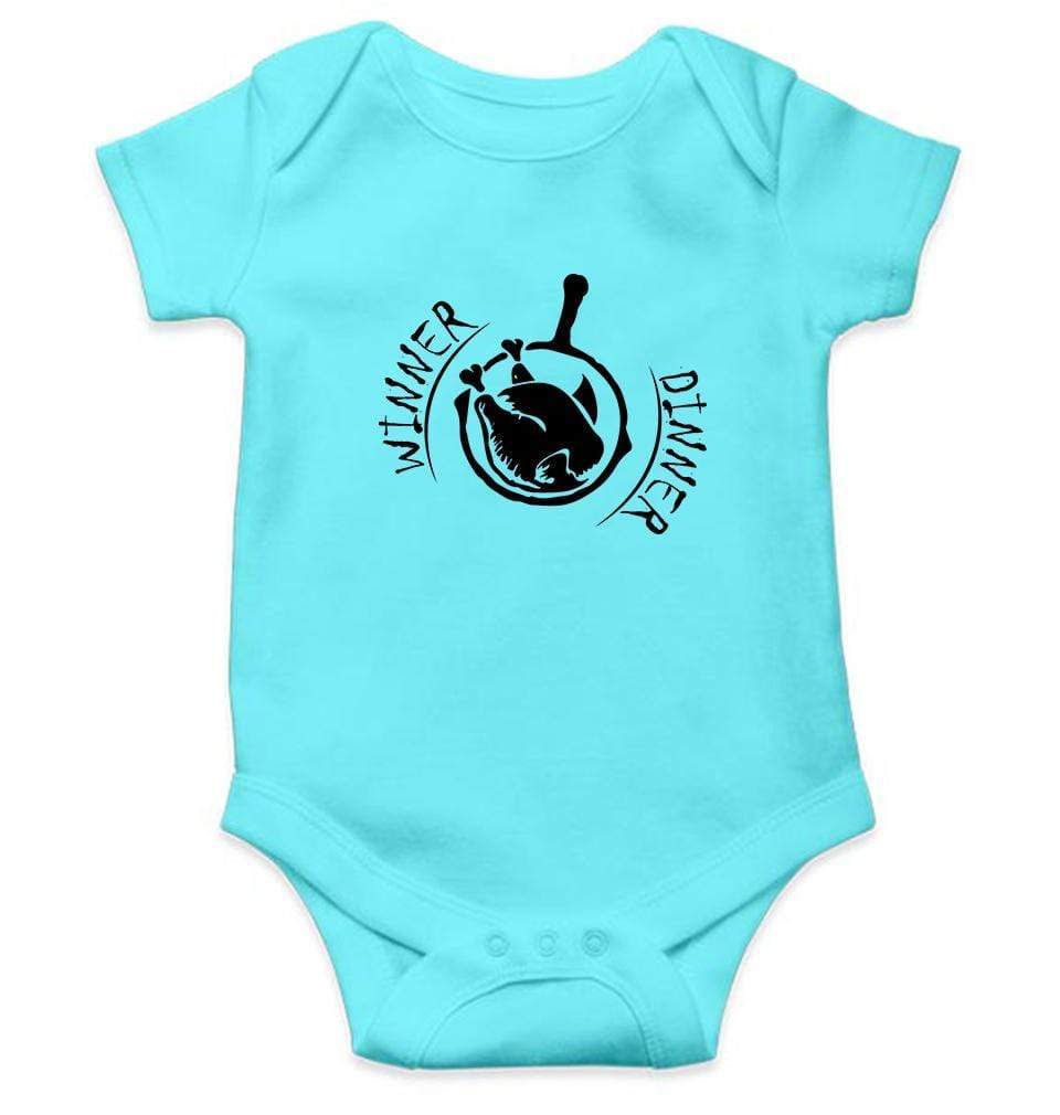 PUBG Winner Dinner Rompers for Baby Girl- FunkyTradition FunkyTradition