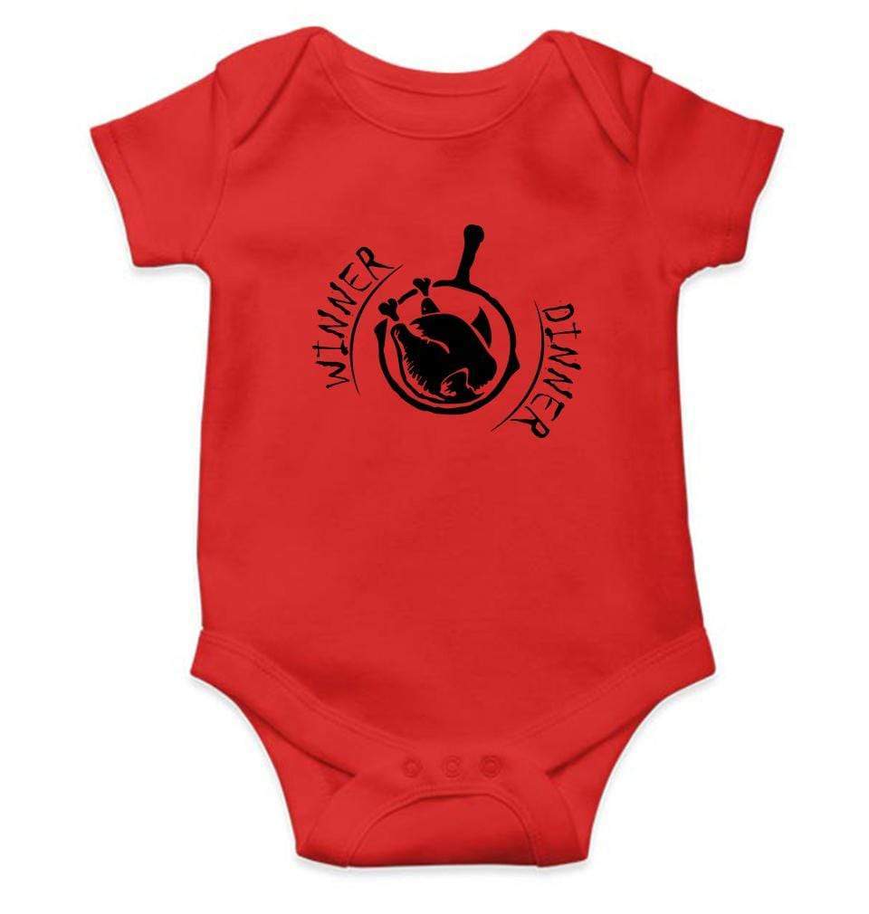 PUBG Winner Dinner Rompers for Baby Girl- FunkyTradition FunkyTradition