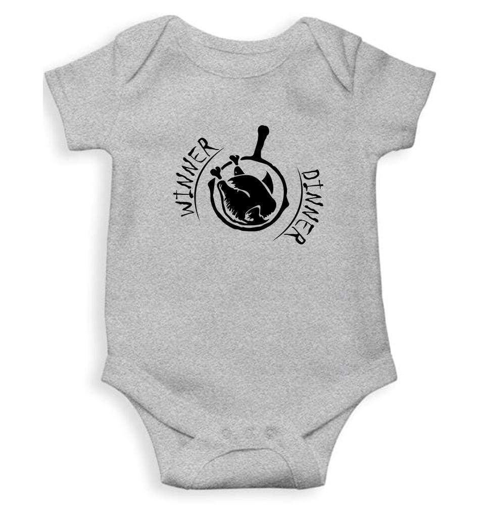 PUBG Winner Dinner Rompers for Baby Girl- FunkyTradition FunkyTradition