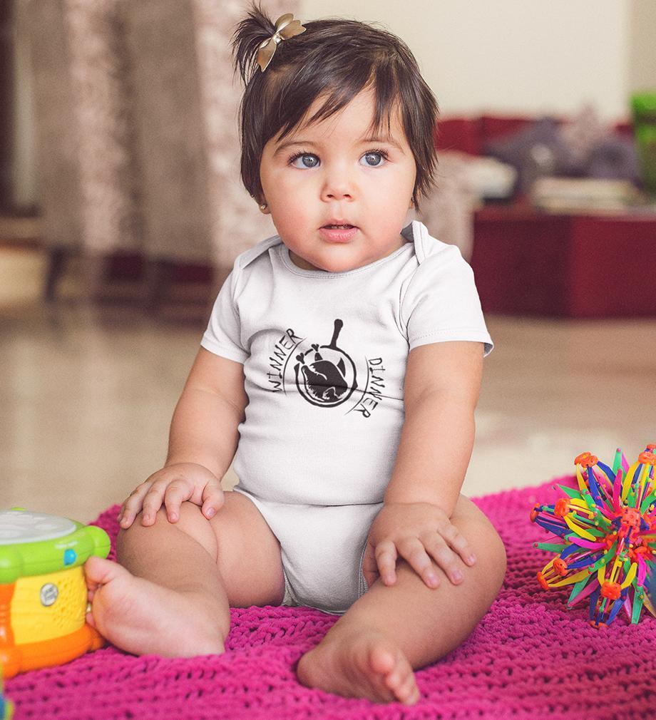 PUBG Winner Dinner Rompers for Baby Girl- FunkyTradition FunkyTradition