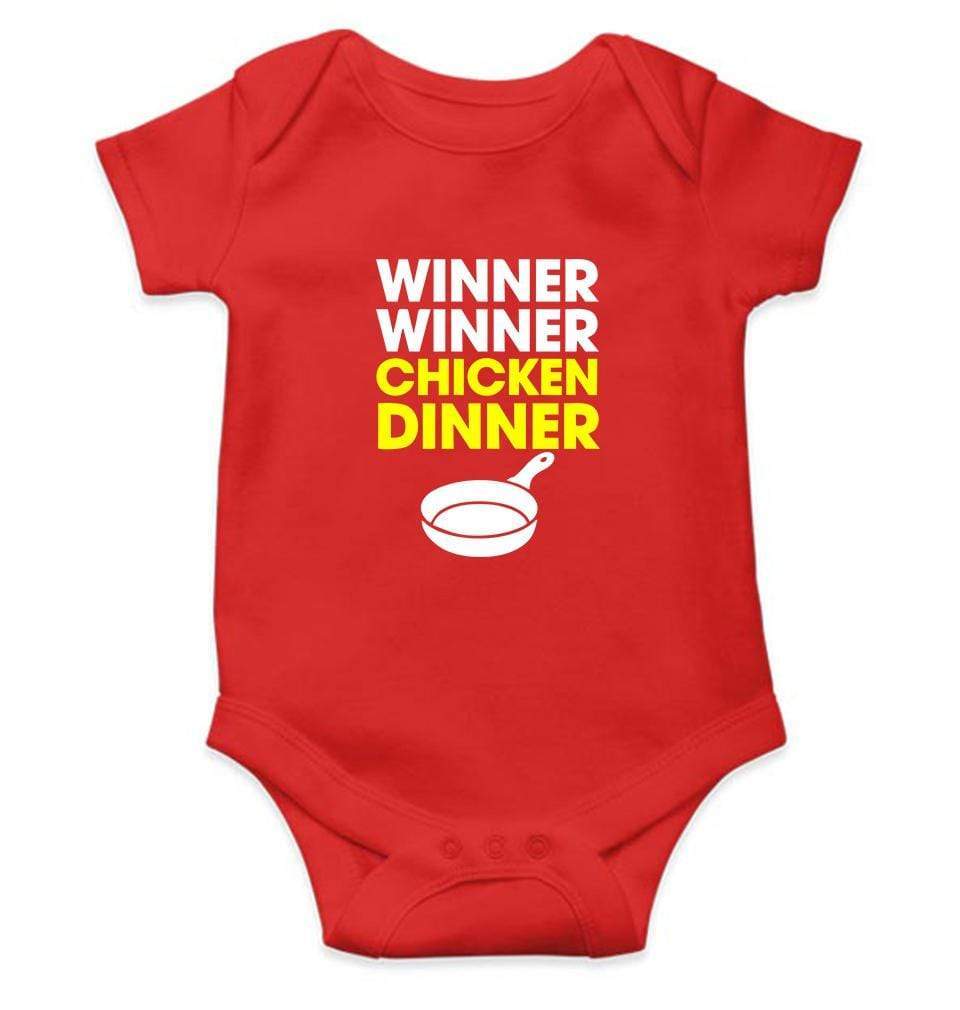 PUBG Winner Winner Chicken Dinner Rompers for Baby Girl- FunkyTradition FunkyTradition