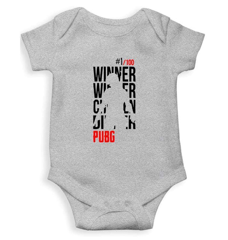 PUBG Winner Winner Chicken Dinner Rompers for Baby Girl- FunkyTradition FunkyTradition
