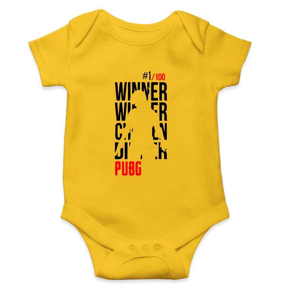 PUBG Winner Winner Chicken Dinner Rompers for Baby Girl- FunkyTradition FunkyTradition