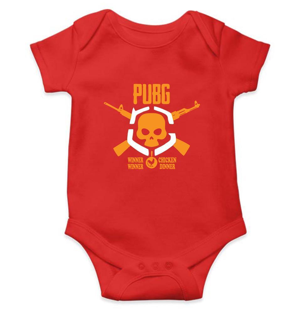 PUBG Winner Winner Chicken Dinner Rompers for Baby Girl- FunkyTradition FunkyTradition