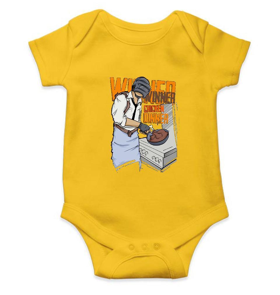 PUBG Winner Winner Chicken Dinner Rompers for Baby Girl- FunkyTradition FunkyTradition