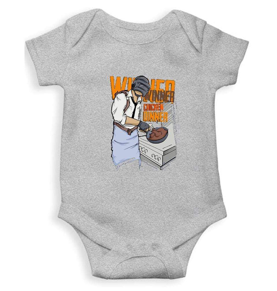 PUBG Winner Winner Chicken Dinner Rompers for Baby Girl- FunkyTradition FunkyTradition