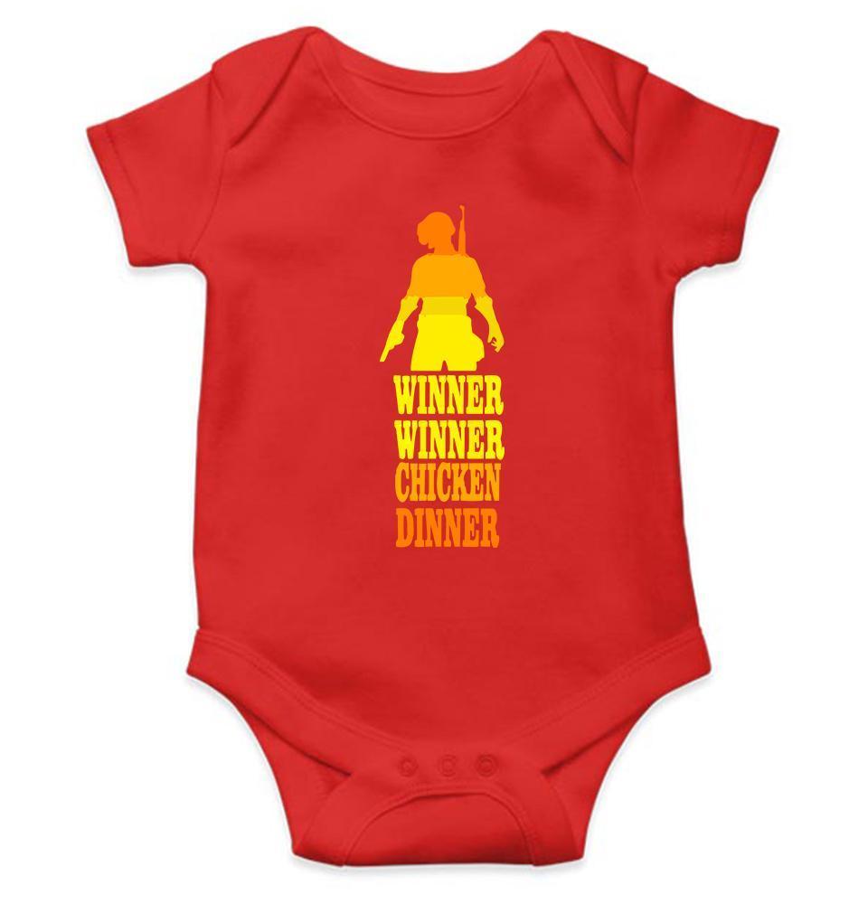 PUBG Winner Winner Chicken Dinner Rompers for Baby Girl- FunkyTradition FunkyTradition