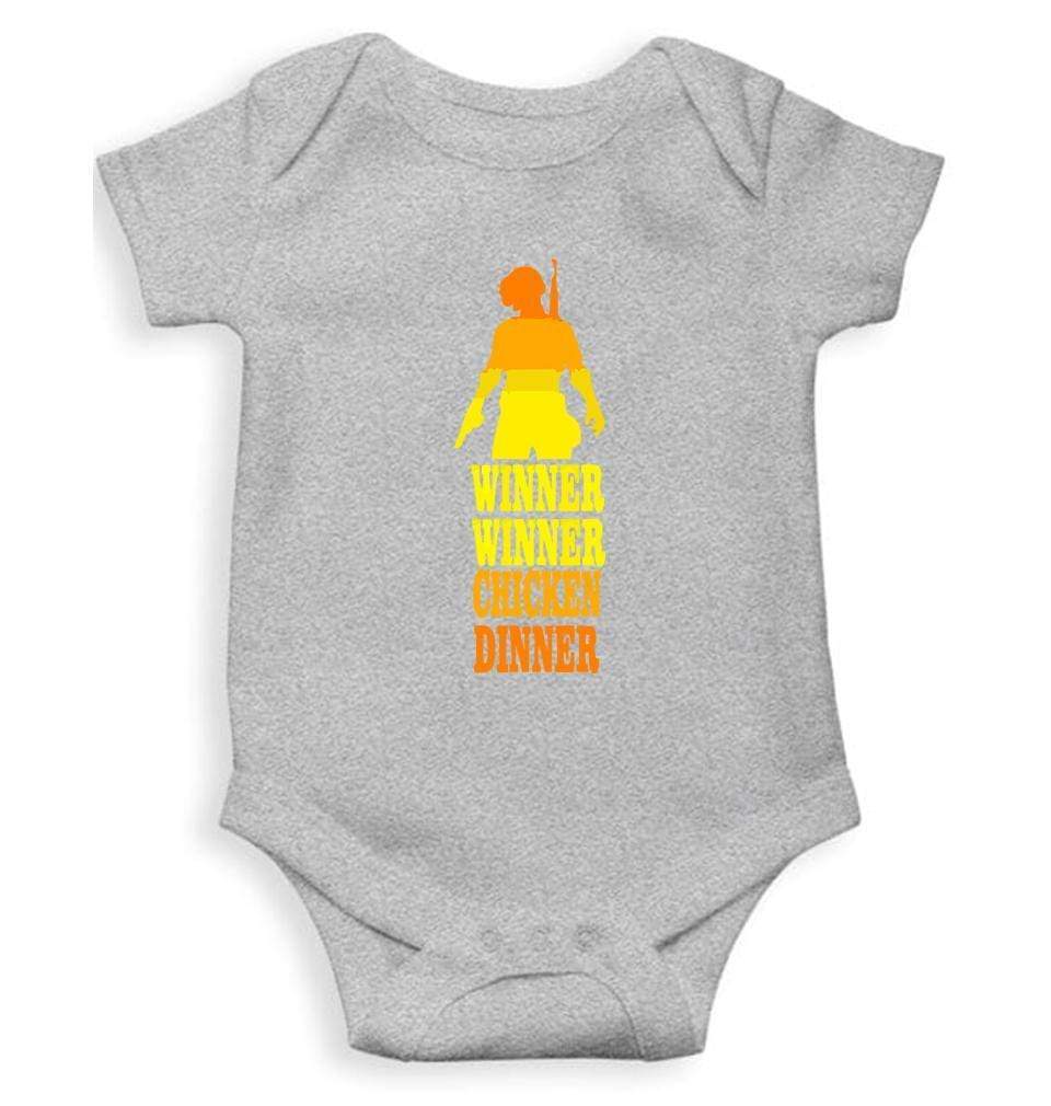 PUBG Winner Winner Chicken Dinner Rompers for Baby Girl- FunkyTradition FunkyTradition