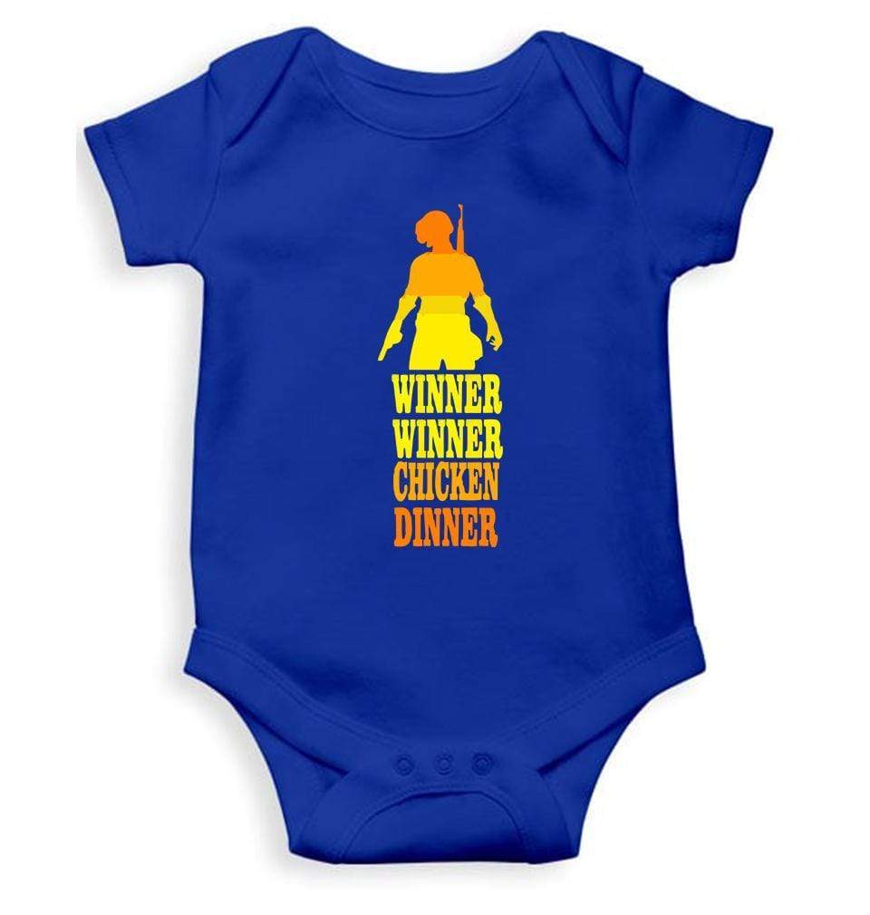 PUBG Winner Winner Chicken Dinner Rompers for Baby Girl- FunkyTradition FunkyTradition