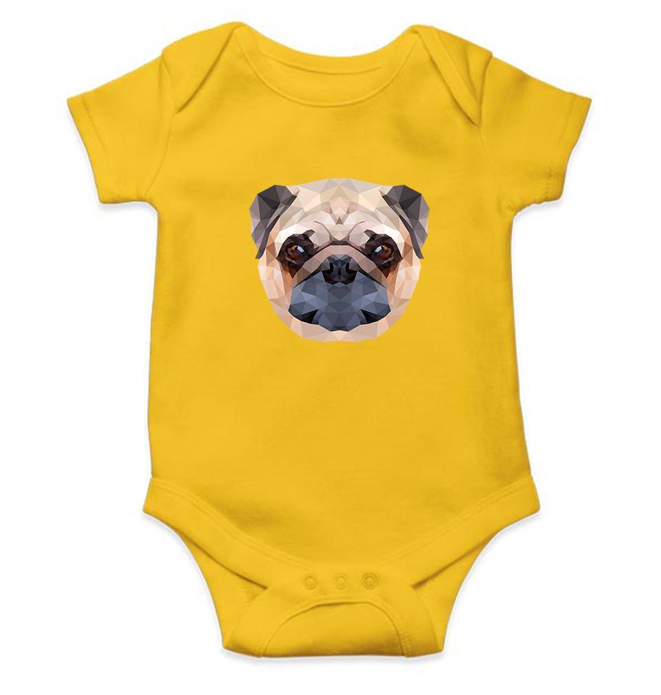 PUG Dog Abstract Rompers for Baby Girl- FunkyTradition FunkyTradition