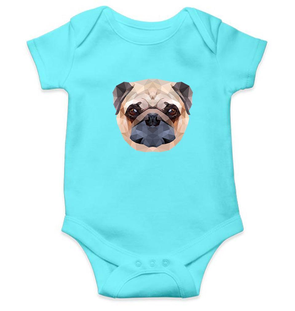 PUG Dog Abstract Rompers for Baby Girl- FunkyTradition FunkyTradition