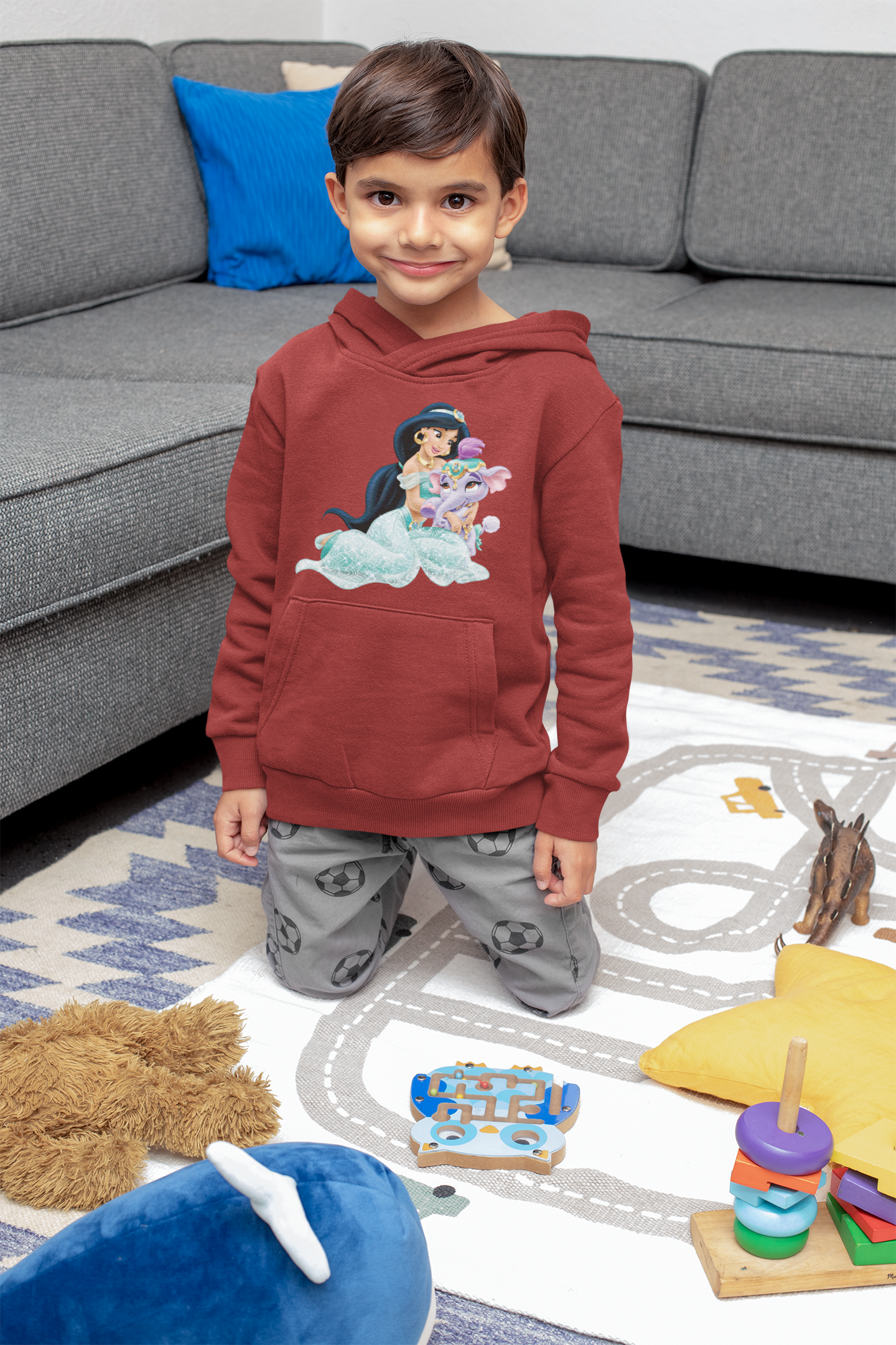 Cute Cartoon Boy Hoodies-FunkyTeesClub