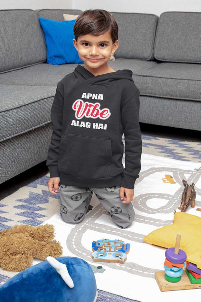 Apna Vibe Alag Hai Boy Hoodies-FunkyTeesClub