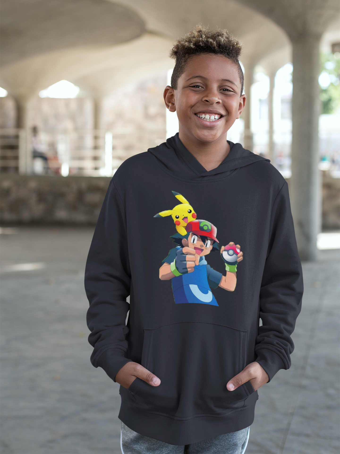 Cute Cartoon Boy Hoodies-FunkyTeesClub
