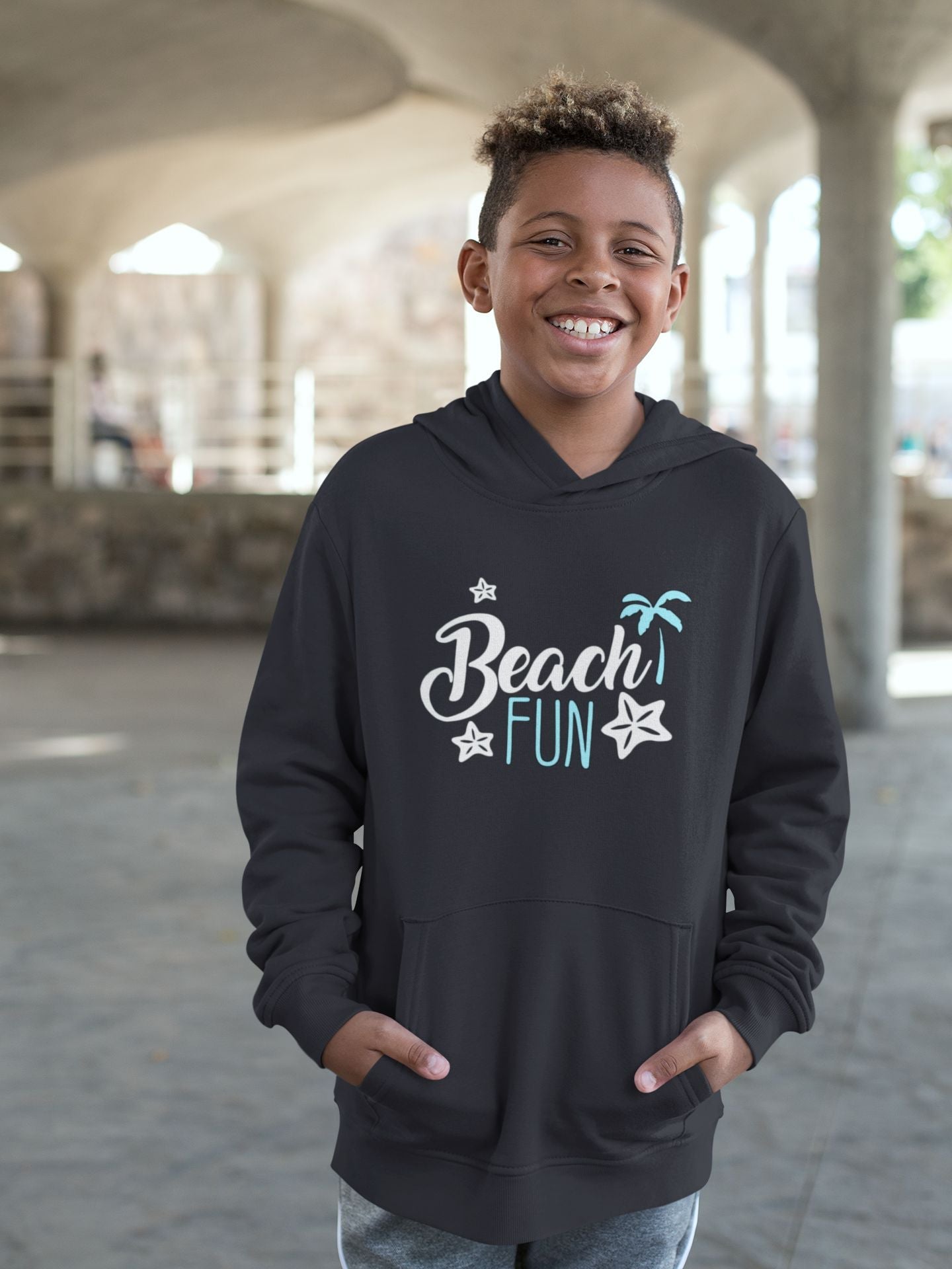 Beach Fun Boy Hoodies-FunkyTeesClub