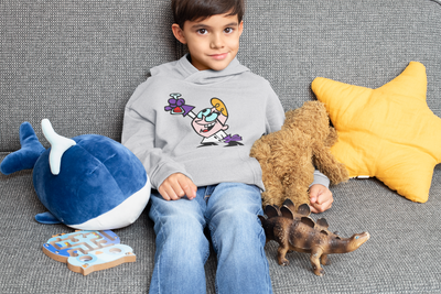 Cute Cartoon Boy Hoodies-FunkyTeesClub