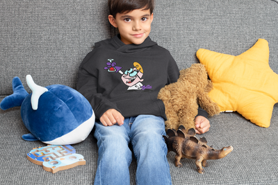 Cute Cartoon Boy Hoodies-FunkyTeesClub
