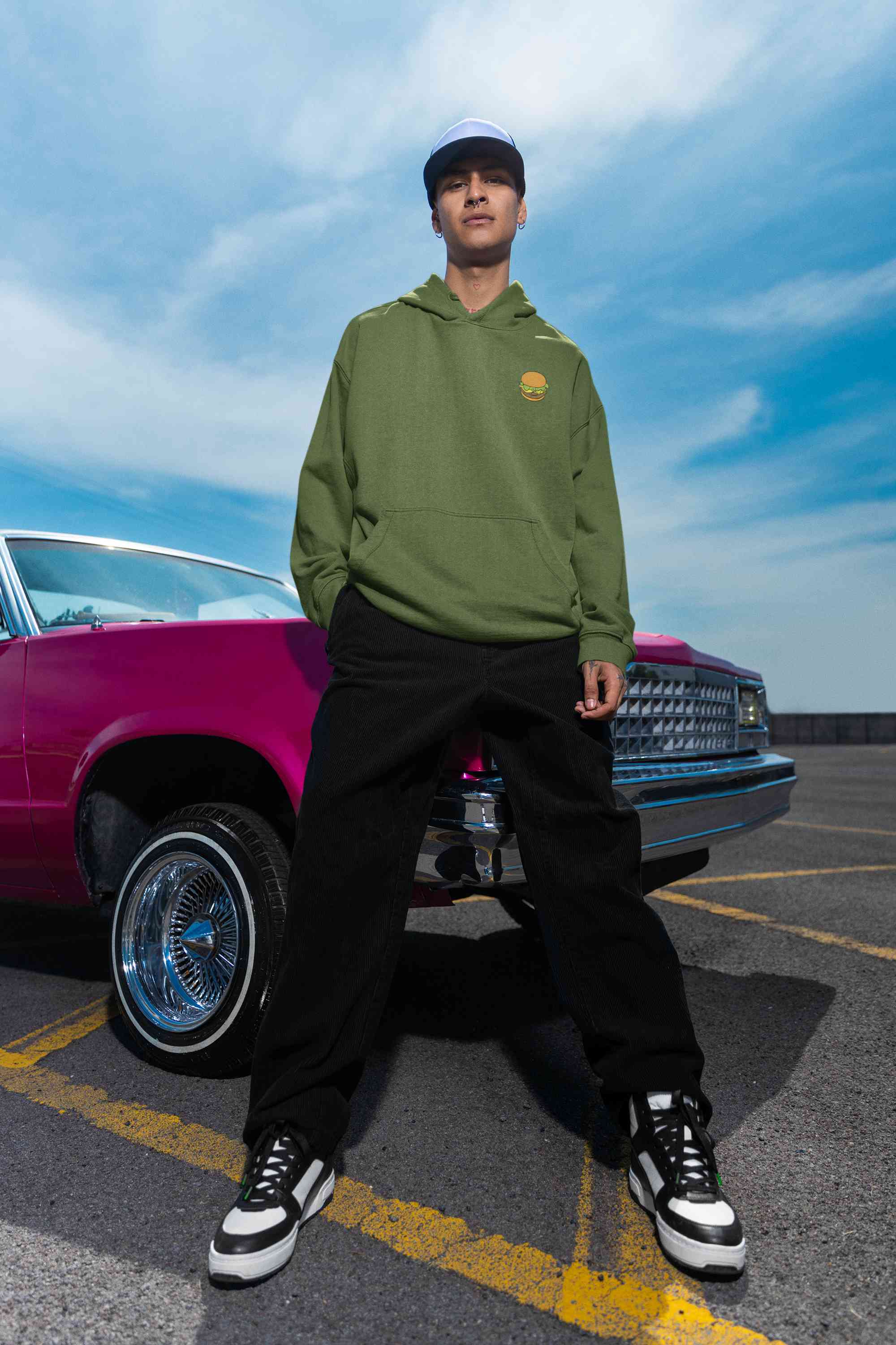 Burger Men Hoodies-FunkyTeesClub