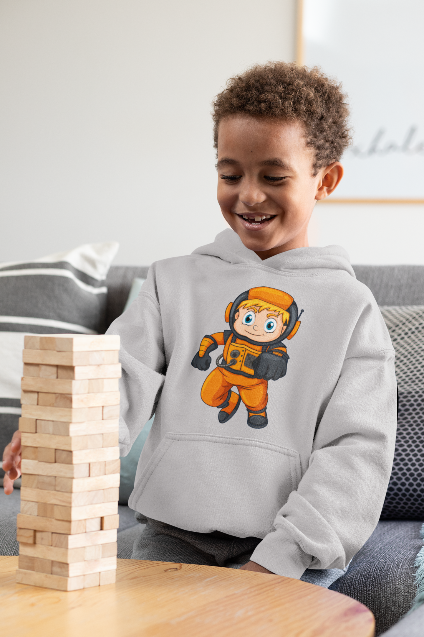 Future Astronaut Boy Hoodies-FunkyTeesClub