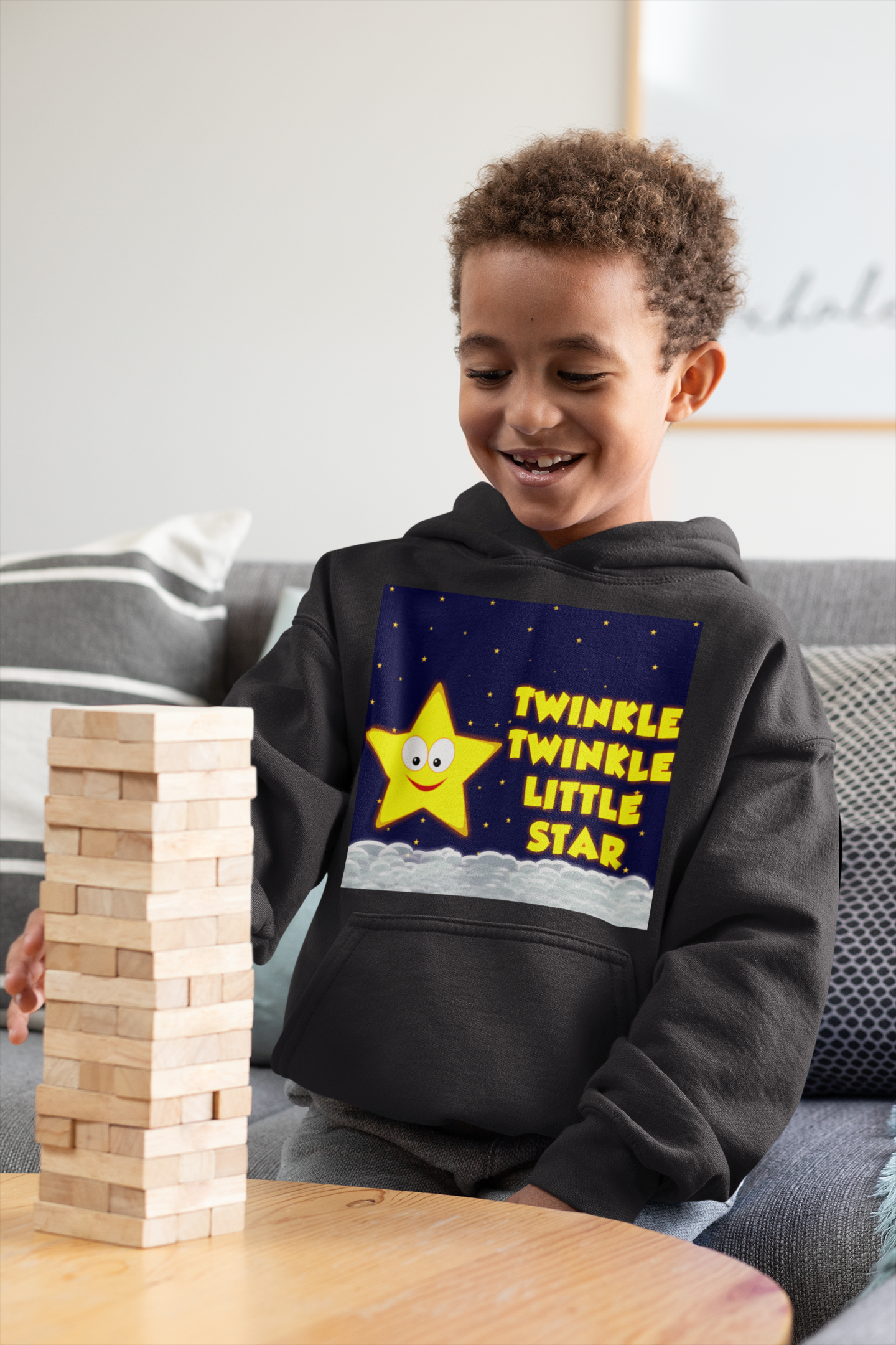 Twinkle Twinkle Little Star Poem Boy Hoodies-FunkyTeesClub