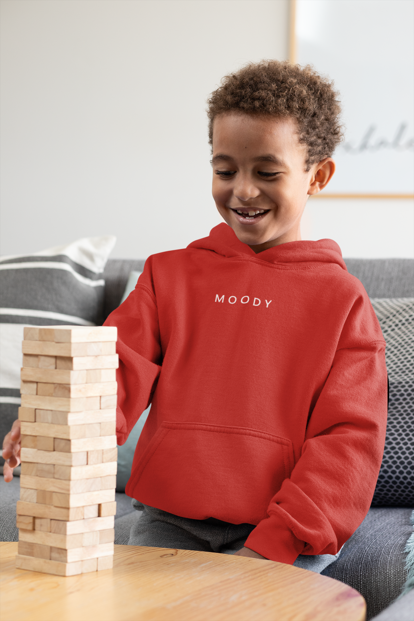 Moody Minimal Boy Hoodies-FunkyTeesClub