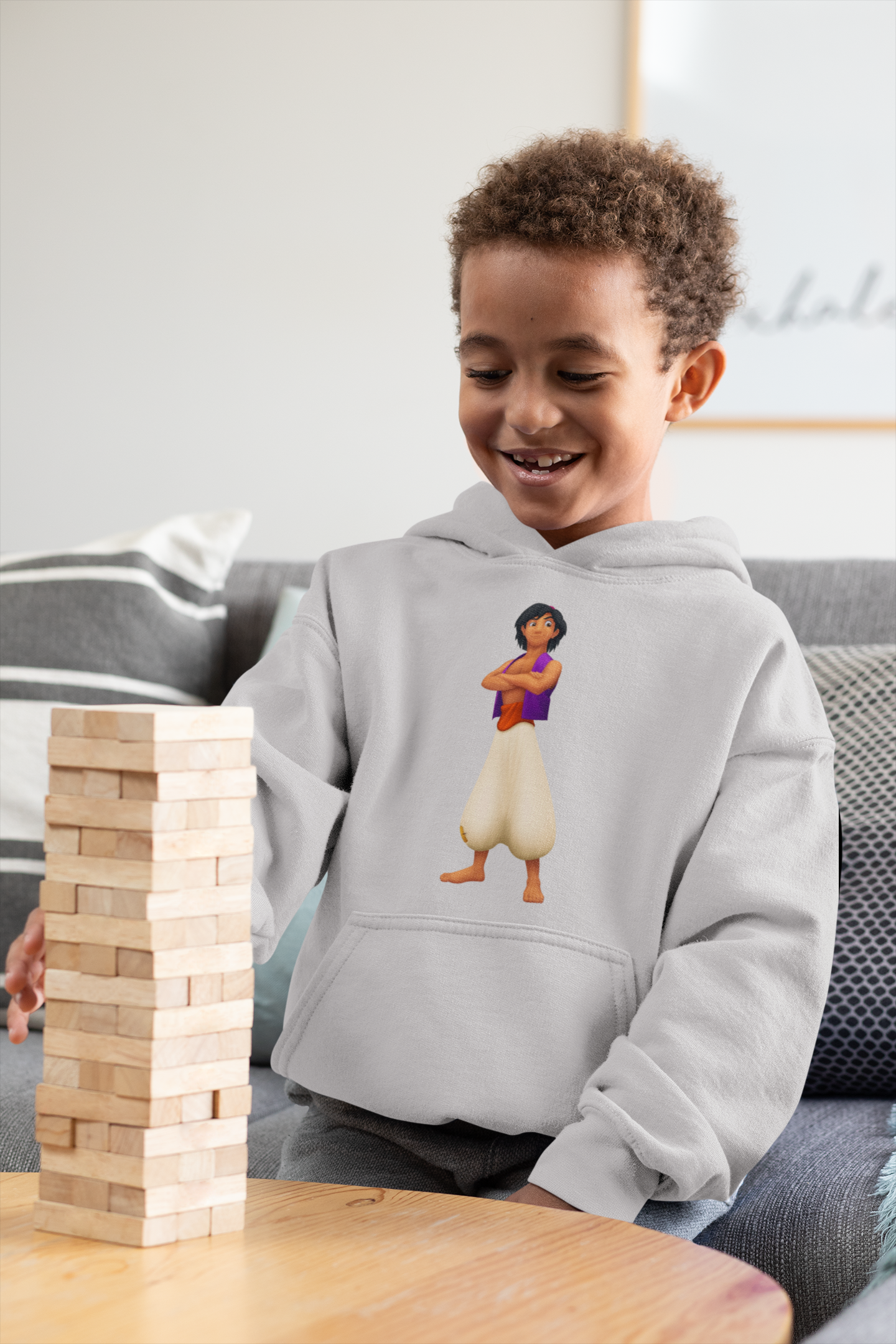 Cute Cartoon Boy Hoodies-FunkyTeesClub