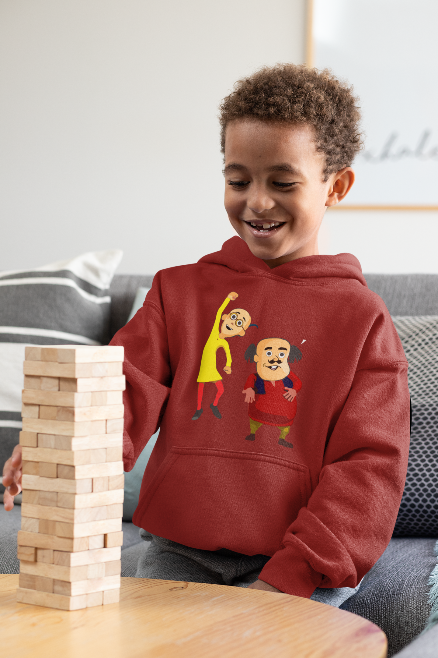 Cute Cartoon Boy Hoodies-FunkyTeesClub
