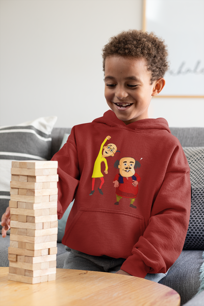 Cute Cartoon Boy Hoodies-FunkyTeesClub
