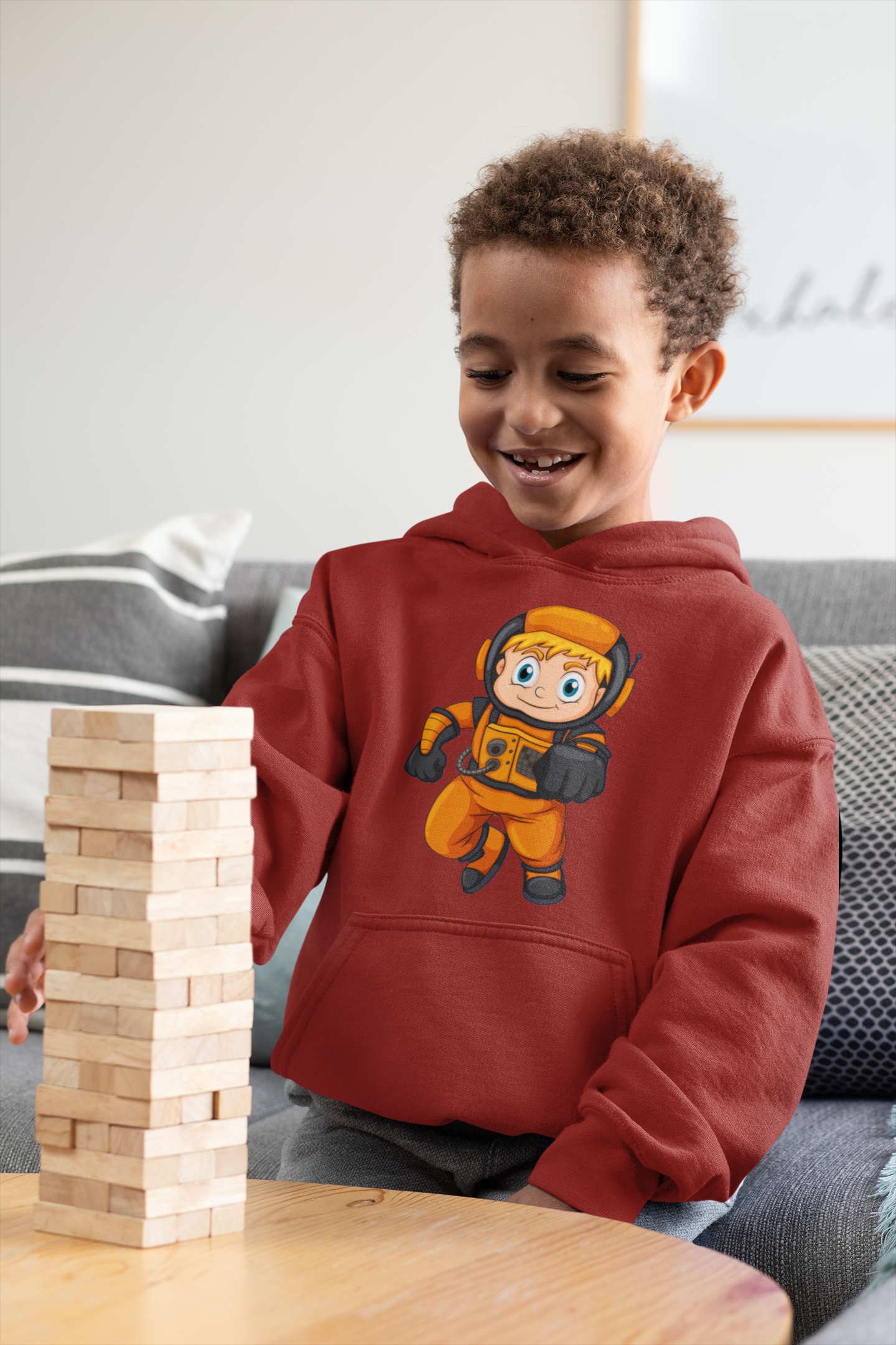 Future Astronaut Boy Hoodies-FunkyTeesClub